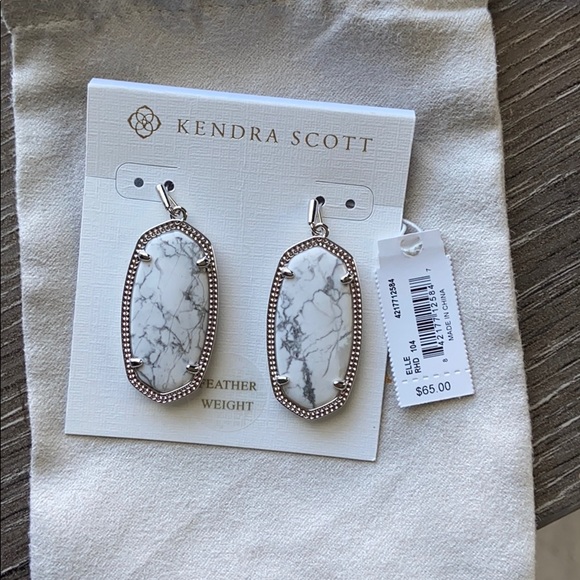 Kendra Scott Jewelry - Kendra Scott Elle Earring White Howlite
